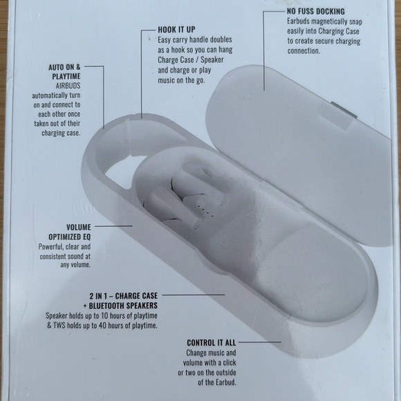 Brand New Air Duo 2-in-1 True Wireless Earbuds & Bluetooth Speaker Charging Case - Picture 6 of 10